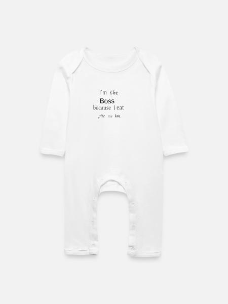Albanische Collection - Baby Bio Strampler - Weiß