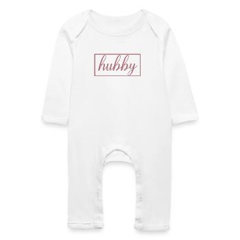 Mari Assorti Fiançailles Lune de miel Mariage - Grenouillère bio Bébé - blanc - Devant