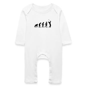 GOLF EVOLUTION - Baby Bio Strampler - Weiß - Vorne
