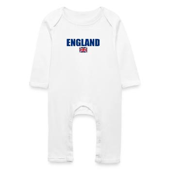 angleterre - Grenouillère bio Bébé - blanc - Devant