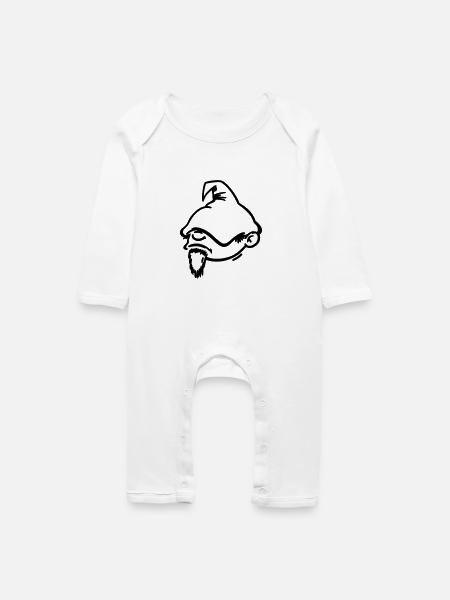 Der Sandmann (klein) - Baby Bio Strampler - Weiß