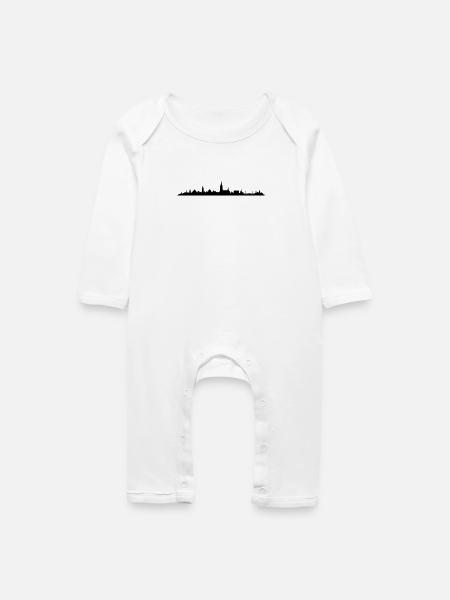 Skyline Ulm - Baby Bio Strampler - Weiß