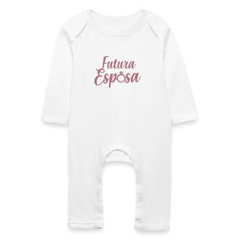 Futura Esposa Engagement Bridal Shower Wedding - Baby Organic Romper - white - Front