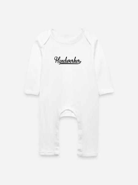 Handwerker - Baby Bio Strampler - Weiß