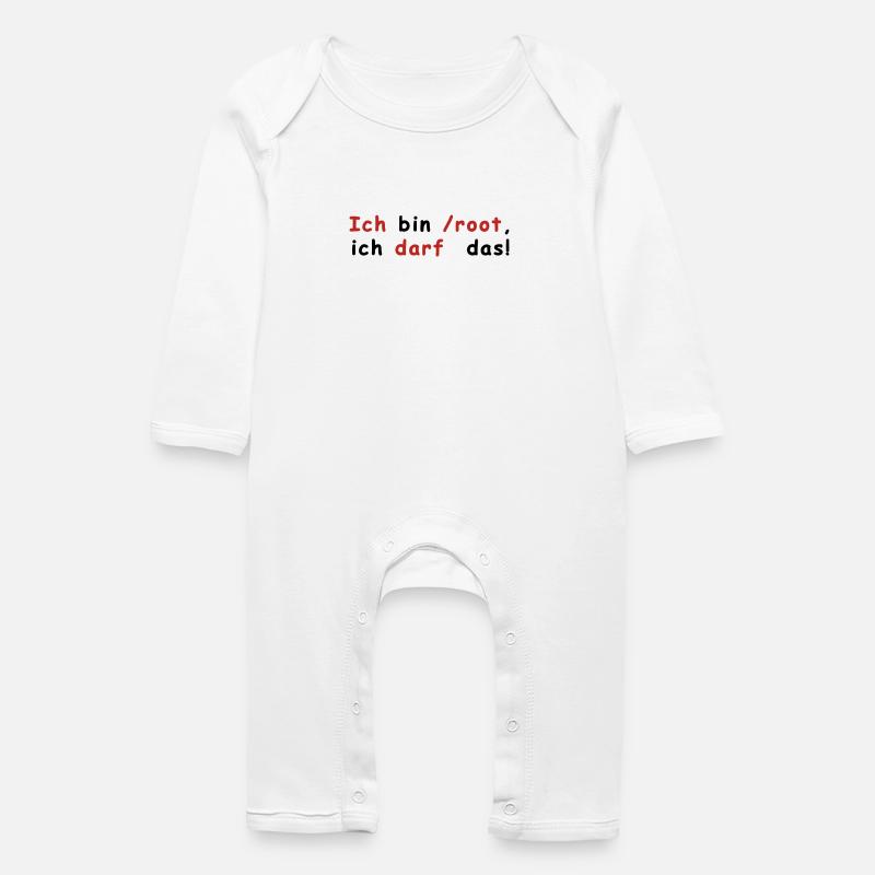 Racine de Linux - Grenouillère bio Bébé - blanc