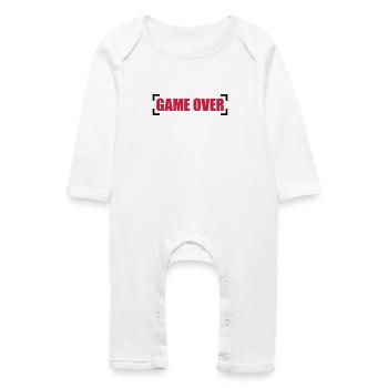 Game Over - Grenouillère bio Bébé - blanc - Devant