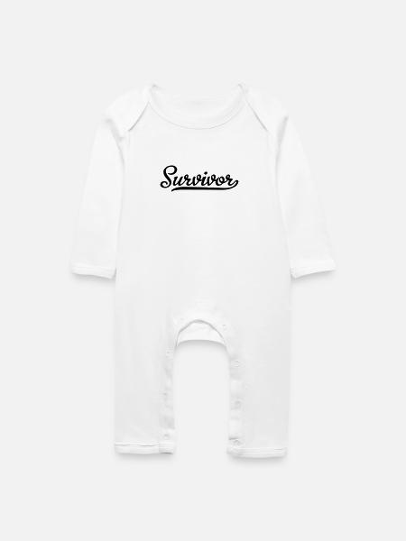 survivor - Baby Bio Strampler - Weiß