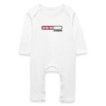 Genius in progress - Baby Organic Romper - white - Front