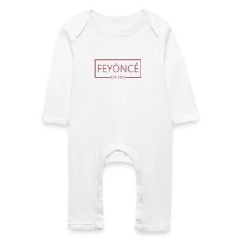 Feyoncé Est. 2023 - Bride To Be - Fête de fiançailles - Grenouillère bio Bébé - blanc - Devant