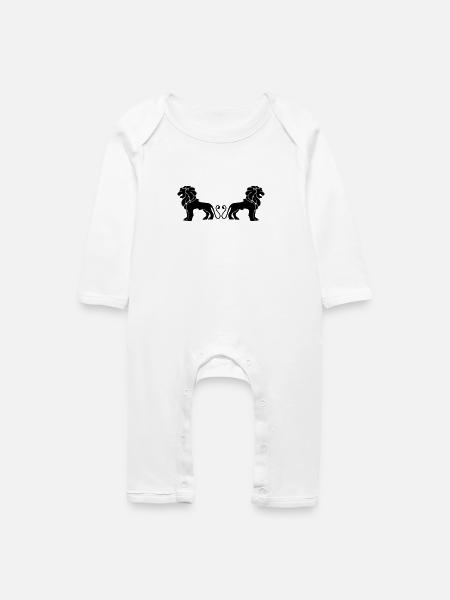 Löwen - Baby Bio Strampler - Weiß