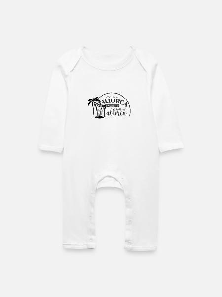 Mallorca - Baby Bio Strampler - Weiß
