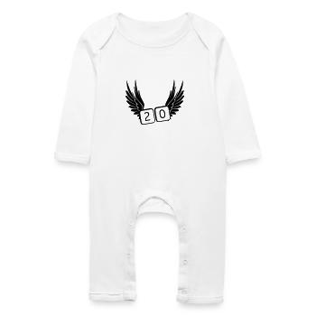 20 years - Baby Organic Romper - white - Front