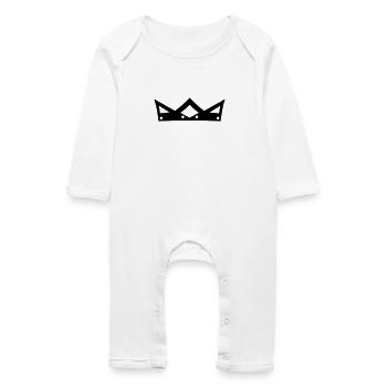 Crown - Baby Bio Strampler - Weiß - Vorne