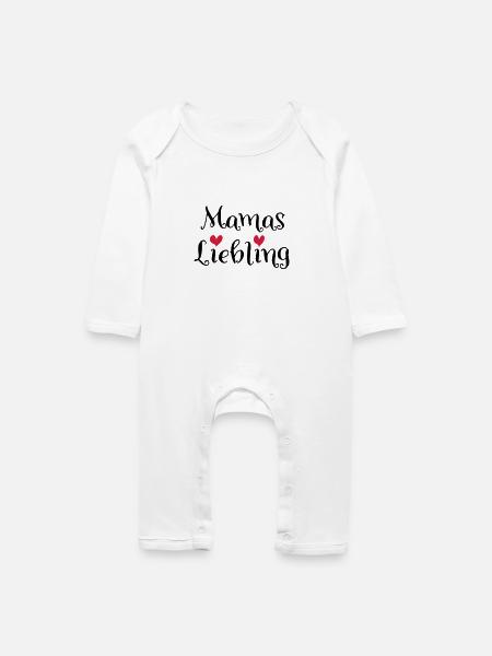 Mamas Liebling - Baby Bio Strampler - Weiß