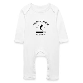Volleyball Player - Baby Bio Strampler - Weiß - Vorne