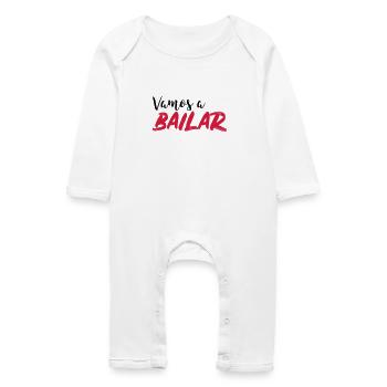 Vamos a bailar - Chemise de danse - Grenouillère bio Bébé - blanc - Devant