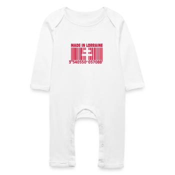 Made in Lorraine II - Baby Organic Romper - white - Front