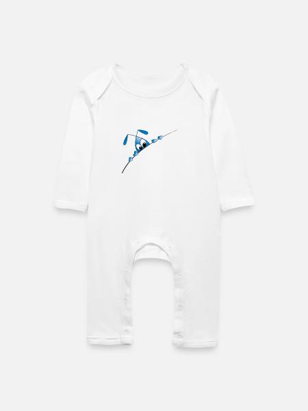 neugierige Ameise - Baby Bio Strampler - Weiß