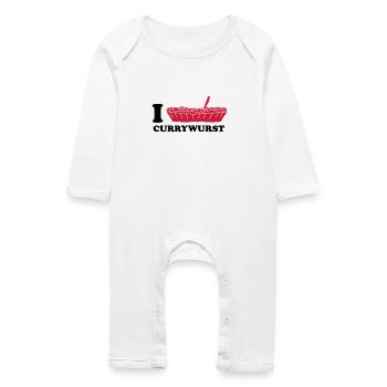 I Love Currywurst - Baby Organic Romper - white - Front
