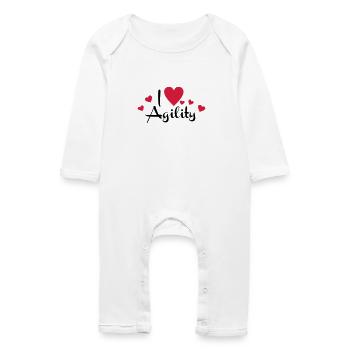 Agility - Baby Bio Strampler - Weiß - Vorne