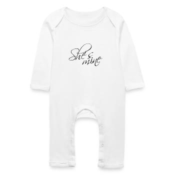 Shes mine - Grenouillère bio Bébé - blanc - Devant
