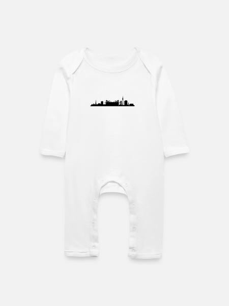 Skyline Dortmund Stadion - Baby Bio Strampler - Weiß