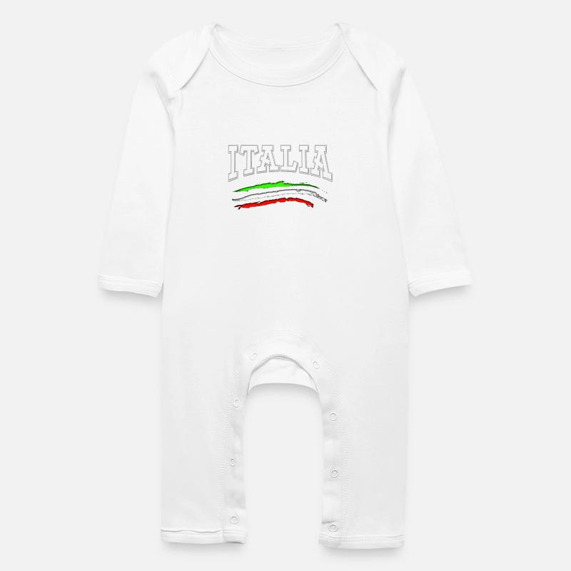 italie_blanc - Grenouillère bio Bébé - blanc