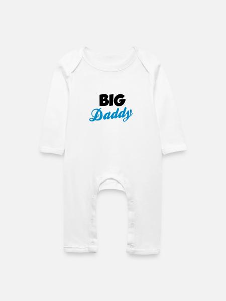 Daddy - Baby Bio Strampler - Weiß
