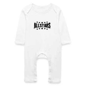 Conception Allstars - Grenouillère bio Bébé - blanc - Devant