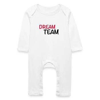 Dream Team - Grenouillère bio Bébé - blanc - Devant