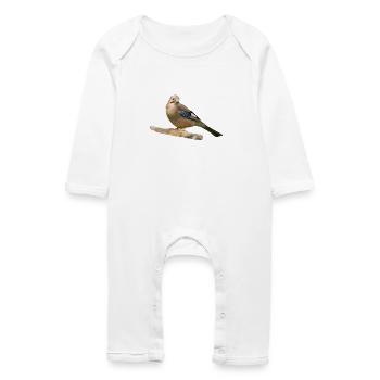 Geai - Grenouillère bio Bébé - blanc - Devant