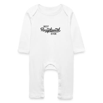 Rezpetionist - Baby Bio Strampler - Weiß - Vorne