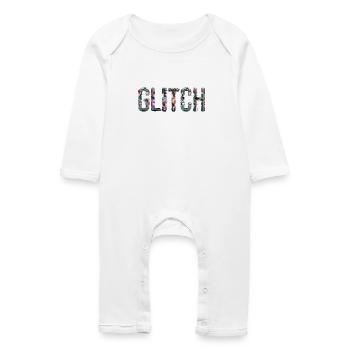 Glitch Computer PC Electronics Gaming Media Art - Baby Organic Romper - white - Front