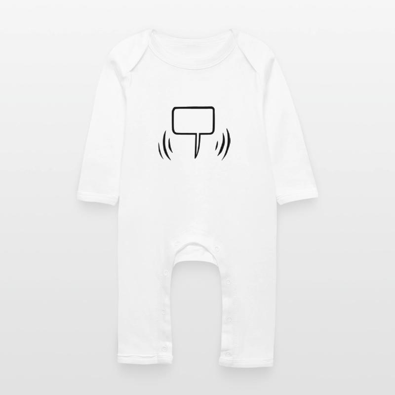Speech bubble empty Baby Organic Romper