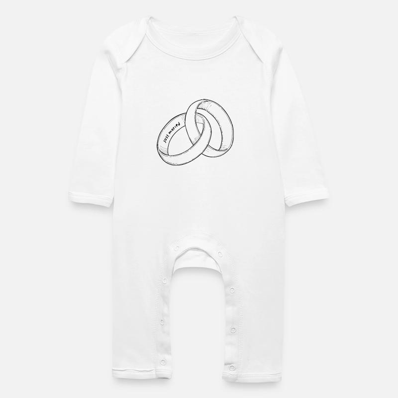 Tag der Ehepartner - Baby Bio Strampler - Weiß