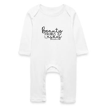 La beauté de ses cendres - Grenouillère bio Bébé - blanc - Devant