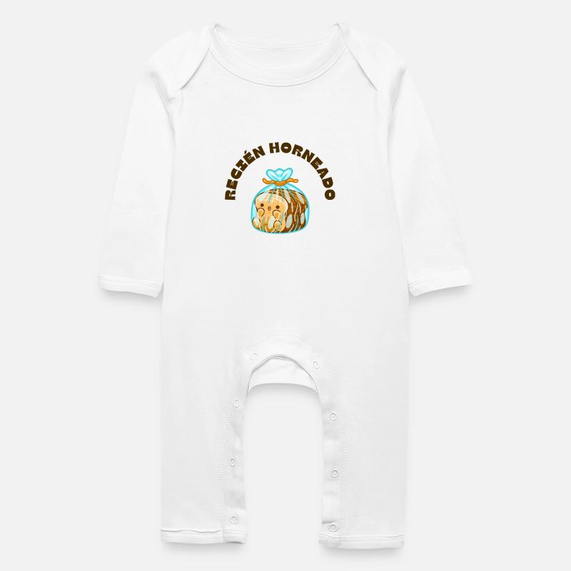 Frisch gebacken - Baby Bio Strampler - Weiß