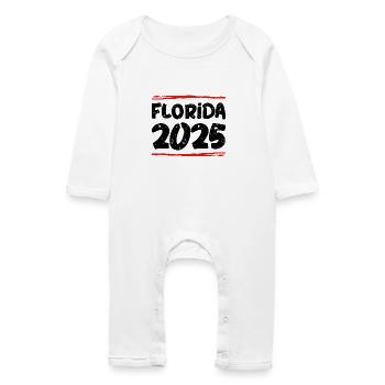Dicton de la Floride 2025 - Grenouillère bio Bébé - blanc - Devant