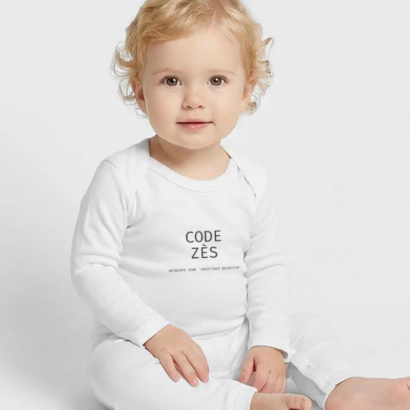 Antwerp: "Code Zès!" – Tech Dialect Shirt Baby Organic Romper