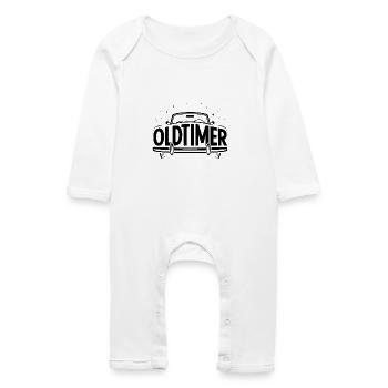 Oldtimer - Logo de voiture cool - Grenouillère bio Bébé - blanc - Devant