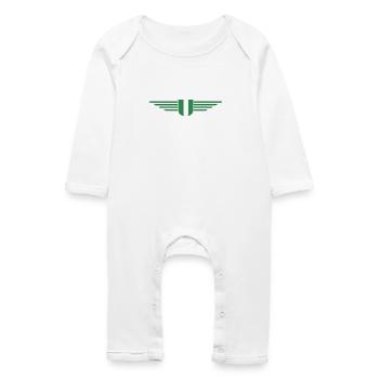 Nigeria Design – Montrez votre amour pour le pays - Grenouillère bio Bébé - blanc - Devant