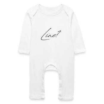 Line? - Baby Organic Romper - white - Front