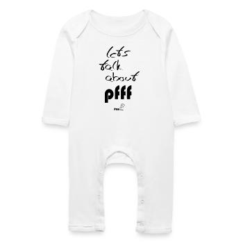 Lets talk about - Baby Organic Romper - white - Front