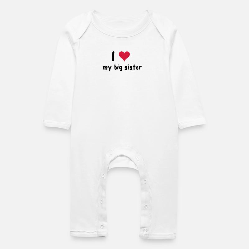 Sister - Baby Bio Strampler - Weiß