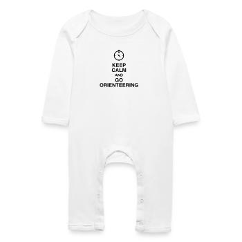 Orienteering / Orienteer / Course d'Orientation - Grenouillère bio Bébé - blanc - Devant