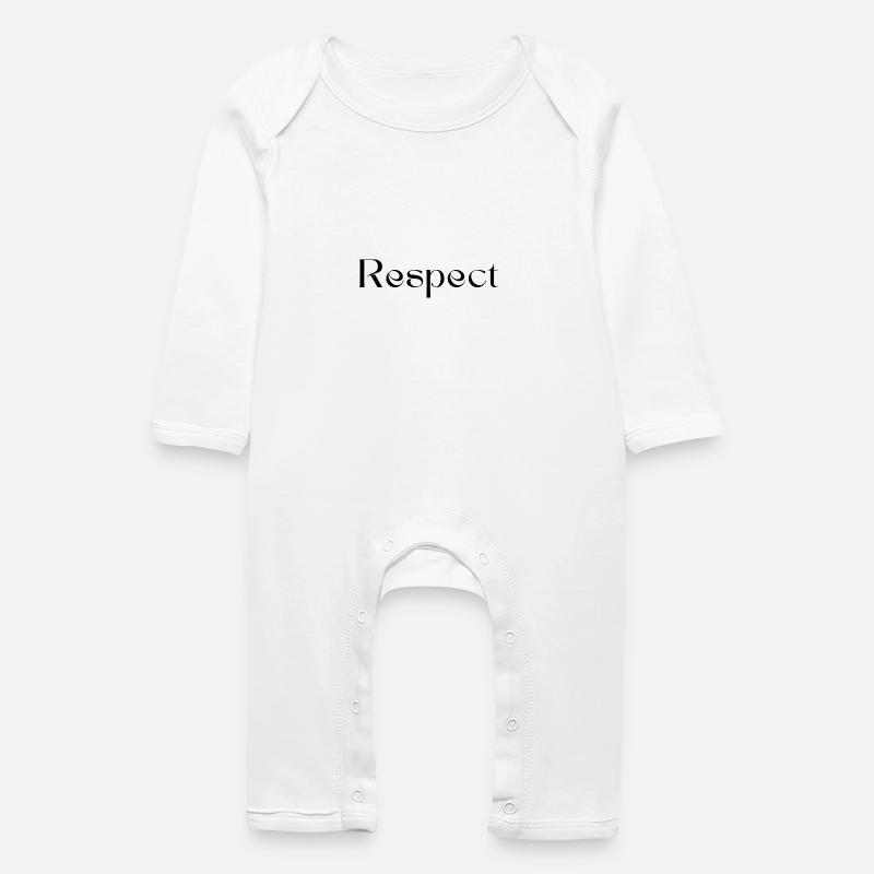 Respect - Baby Organic Romper - white