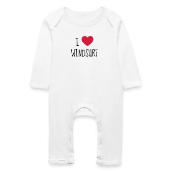 Windsurfing - Windsurfen - Planche à Voile - Sport - Baby Organic Romper - white - Front