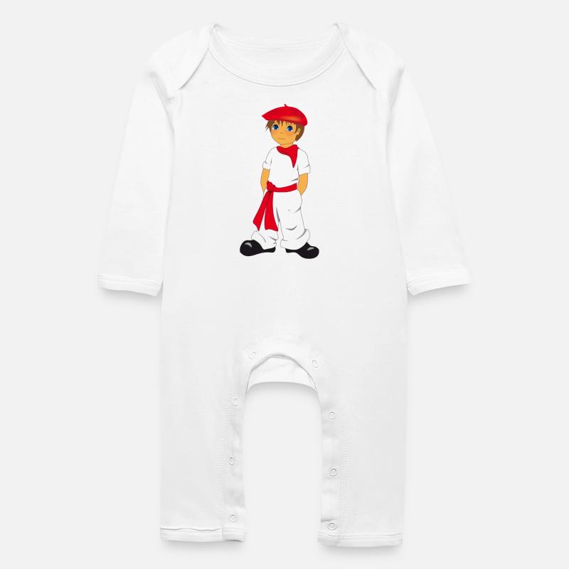 P'tit Basque - Baby Bio Strampler - Weiß