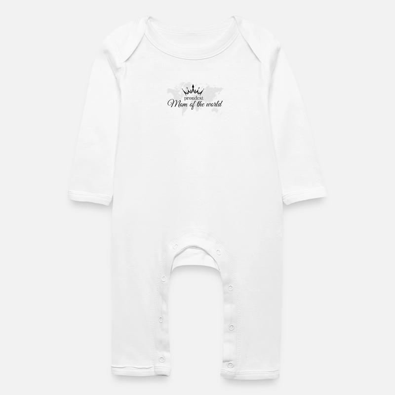 Maman la plus fière du monde - Grenouillère bio Bébé - blanc