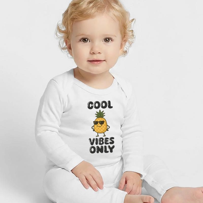 Bande dessinée ananas Grenouillère bio Bébé